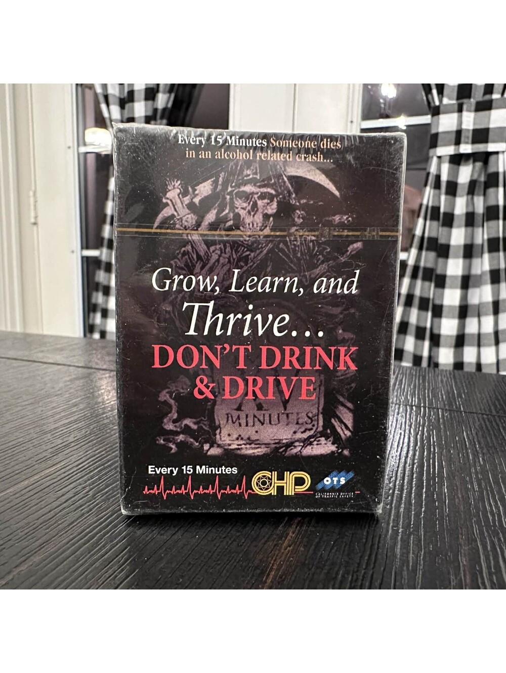 Every 15 Minutes Grow Learn And Thrive Don't Drink & Drive VHS Sealed CHP OTS